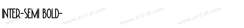 inter-semi bold字体转换